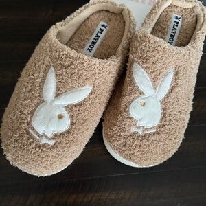 NWT Playboy Fuzzy Bunny Slippers
